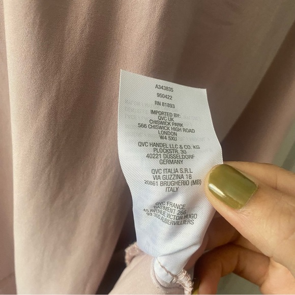 Logo Lavish Lori Goldstein short sleeve kimono wrap open cardigan mauve lace - Picture 6 of 15